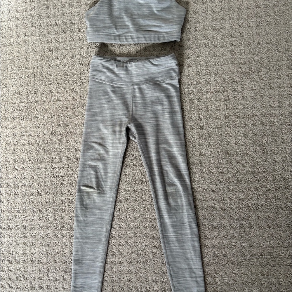 Athleta GIRL Gray Girl's Two-Piece Set
